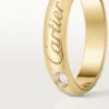 C De Cartier vigselring, 4 mm bredd, 1 diamant C De Cartier vigselring, 4 mm bredd, 1 diamant