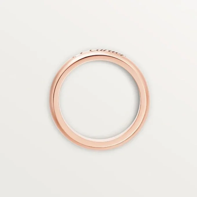 C De Cartier vigselring, 4 mm bredd, 1 diamant C De Cartier vigselring, 4 mm bredd, 1 diamant