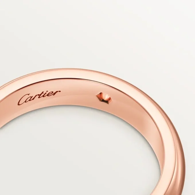 C De Cartier vigselring, 4 mm bredd, 1 diamant C De Cartier vigselring, 4 mm bredd, 1 diamant