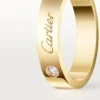 C De Cartier vigselring, 4 mm bredd, 1 diamant C De Cartier vigselring, 4 mm bredd, 1 diamant