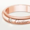 C De Cartier vigselring, 4 mm bredd, 1 diamant C De Cartier vigselring, 4 mm bredd, 1 diamant