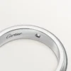 C De Cartier vigselring, 4 mm bredd, 1 diamant C De Cartier vigselring, 4 mm bredd, 1 diamant