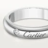 C De Cartier vigselring, 4 mm bredd, 1 diamant C De Cartier vigselring, 4 mm bredd, 1 diamant