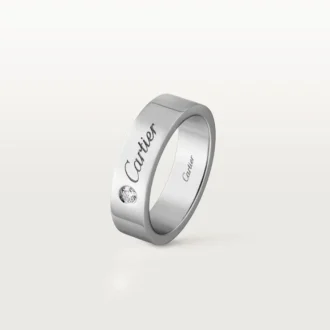 C De Cartier vigselring – platina, diamant – Cartier