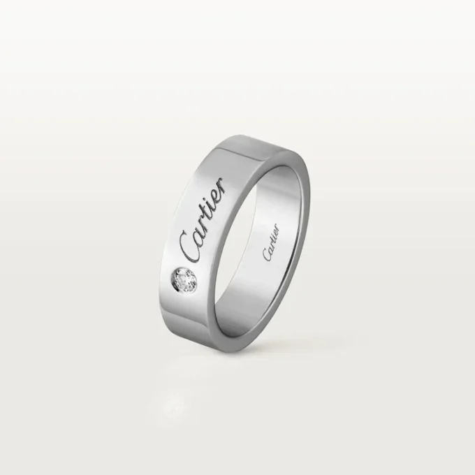 C De Cartier vigselring – platina, diamant – Cartier C De Cartier vigselring – platina, diamant – Cartier