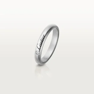 C De Cartier vigselring – platina, diamant – Cartier