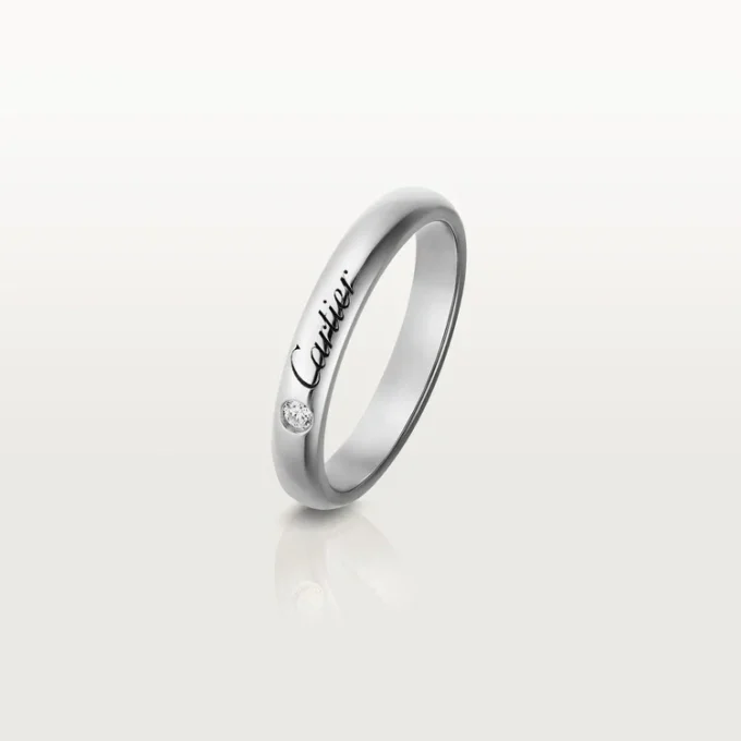 C De Cartier vigselring – platina, diamant – Cartier C De Cartier vigselring – platina, diamant – Cartier