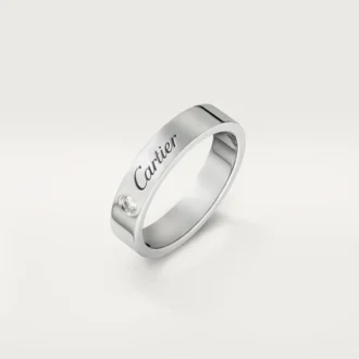 C De Cartier vigselring – platina, diamant – Cartier