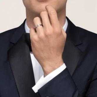 C De Cartier vigselring – platina, diamant – Cartier