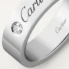 C De Cartier vigselring – platina, diamant – Cartier C De Cartier vigselring – platina, diamant – Cartier