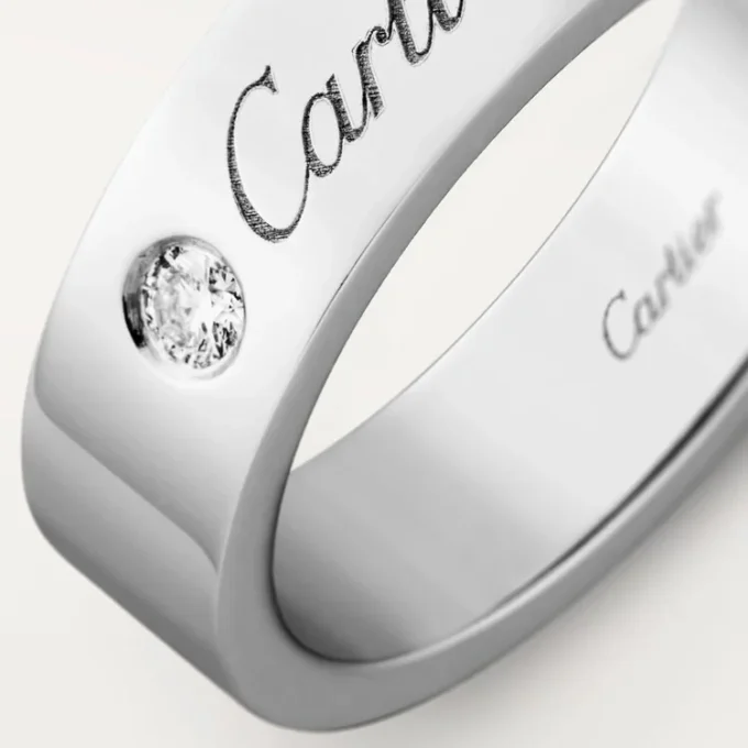 C De Cartier vigselring – platina, diamant – Cartier C De Cartier vigselring – platina, diamant – Cartier