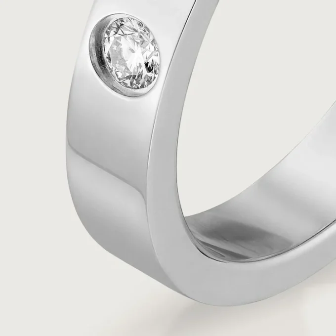 C De Cartier vigselring – platina, diamant – Cartier C De Cartier vigselring – platina, diamant – Cartier