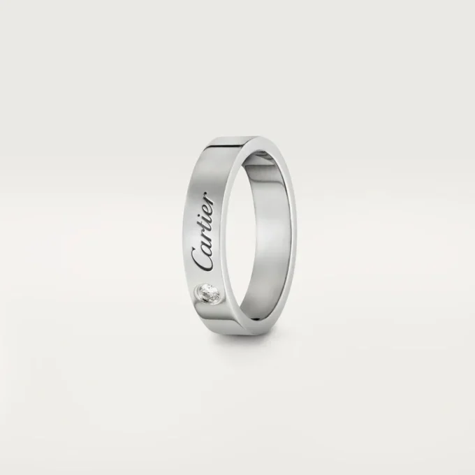 C De Cartier vigselring – platina, diamant – Cartier C De Cartier vigselring – platina, diamant – Cartier