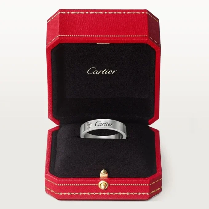 C De Cartier vigselring – platina, diamant – Cartier C De Cartier vigselring – platina, diamant – Cartier