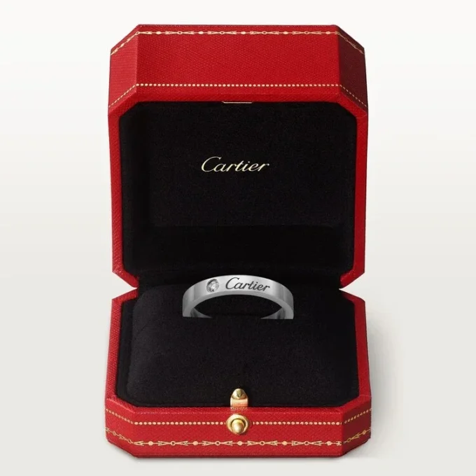 C De Cartier vigselring – platina, diamant – Cartier C De Cartier vigselring – platina, diamant – Cartier