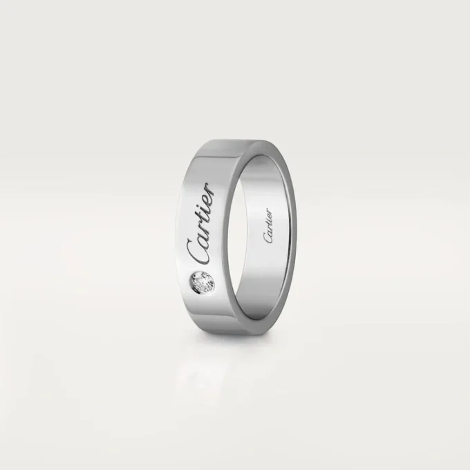 C De Cartier vigselring – platina, diamant – Cartier C De Cartier vigselring – platina, diamant – Cartier