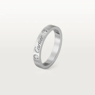 C De Cartier vigselring – platina, diamanter – Cartier