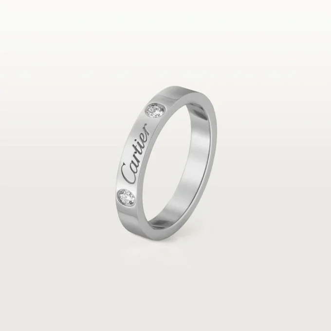 C De Cartier vigselring – platina, diamanter – Cartier C De Cartier vigselring – platina, diamanter – Cartier