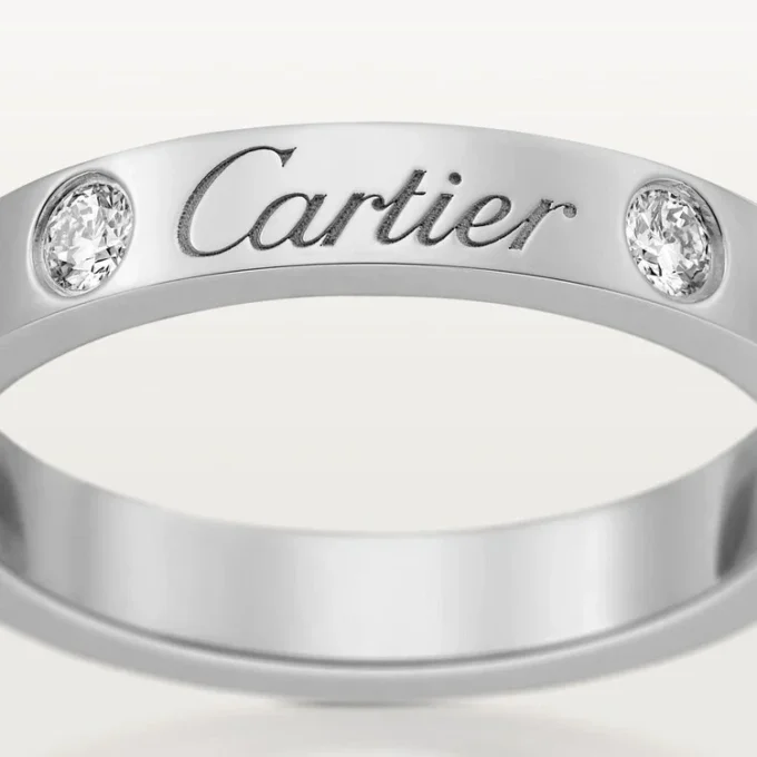 C De Cartier vigselring – platina, diamanter – Cartier C De Cartier vigselring – platina, diamanter – Cartier