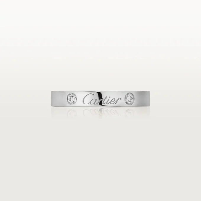 C De Cartier vigselring – platina, diamanter – Cartier C De Cartier vigselring – platina, diamanter – Cartier