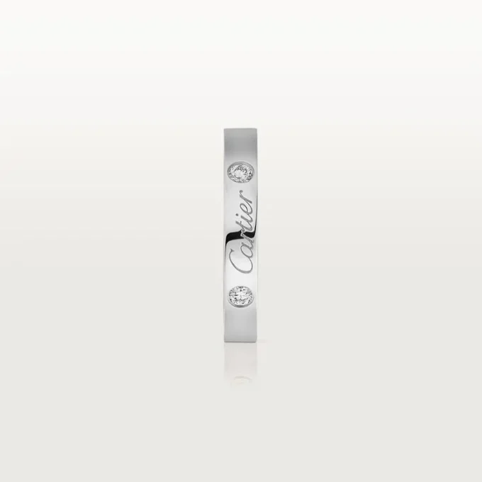 C De Cartier vigselring – platina, diamanter – Cartier C De Cartier vigselring – platina, diamanter – Cartier
