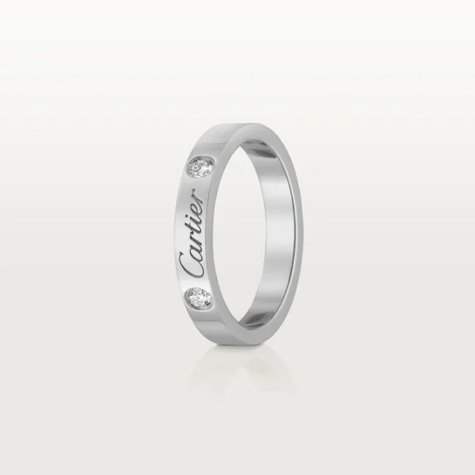 C De Cartier vigselring – platina, diamanter – Cartier C De Cartier vigselring – platina, diamanter – Cartier