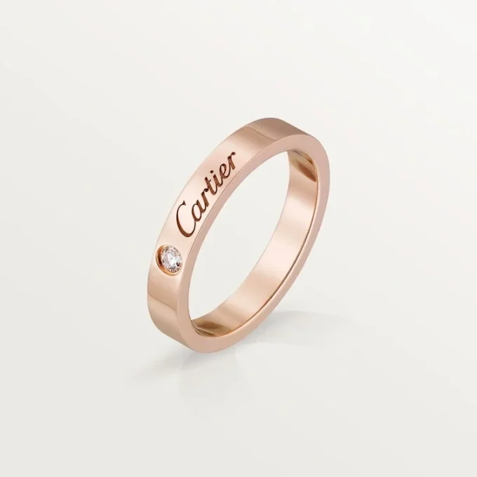 C De Cartier vigselring – rosa guld, diamant – Cartier C De Cartier vigselring – rosa guld, diamant – Cartier