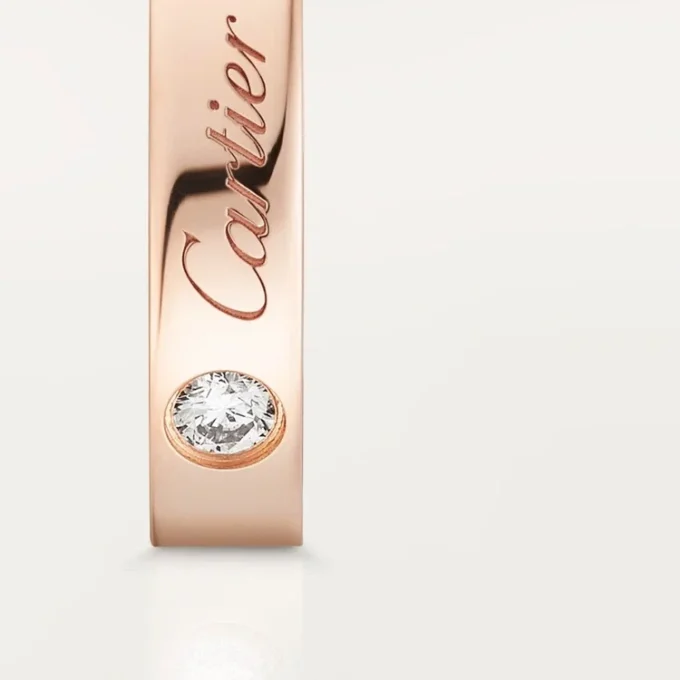 C De Cartier vigselring – rosa guld, diamant – Cartier C De Cartier vigselring – rosa guld, diamant – Cartier