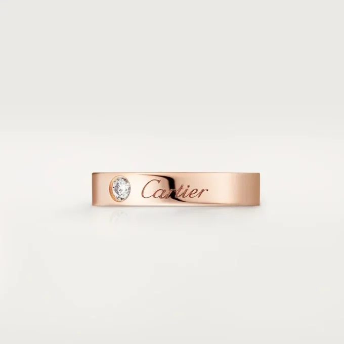 C De Cartier vigselring – rosa guld, diamant – Cartier C De Cartier vigselring – rosa guld, diamant – Cartier