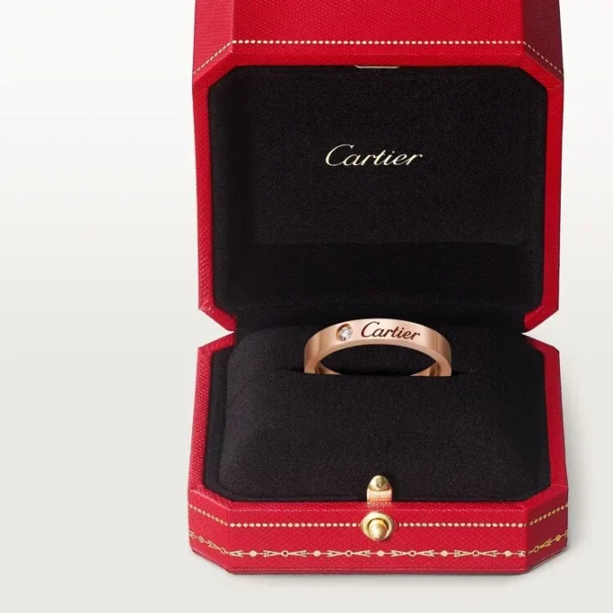 C De Cartier vigselring – rosa guld, diamant – Cartier C De Cartier vigselring – rosa guld, diamant – Cartier