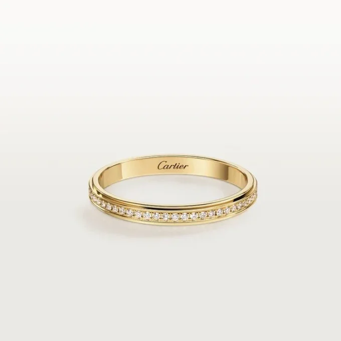 Cartier D’amour vigselring, 2,3 mm bredd, pavé Cartier D’amour vigselring, 2,3 mm bredd, pavé