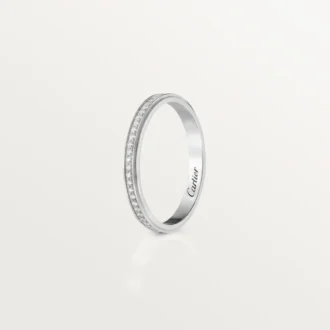 Cartier D’amour vigselring – platina, diamanter – Cartier