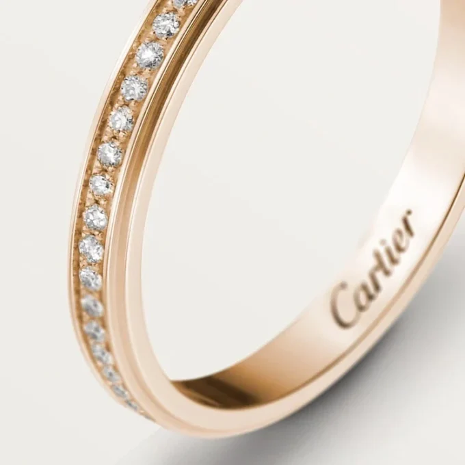 Cartier D’amour vigselring – rosa guld, diamanter – Cartier Cartier D’amour vigselring – rosa guld, diamanter – Cartier