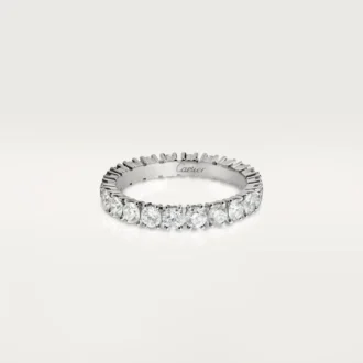 Cartier Destinee vigselring – platina, diamanter – Cartier