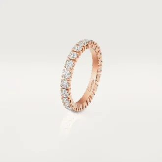 Cartier Destinee vigselring – rosa guld, diamanter – Cartier