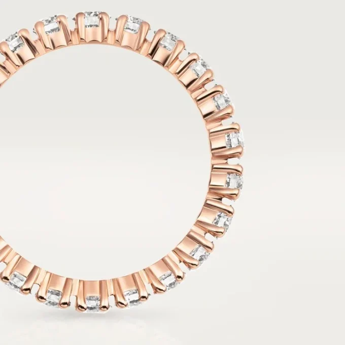 Cartier Destinee vigselring – rosa guld, diamanter – Cartier