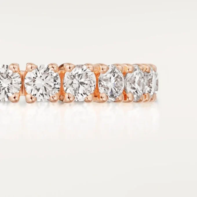 Cartier Destinee vigselring – rosa guld, diamanter – Cartier