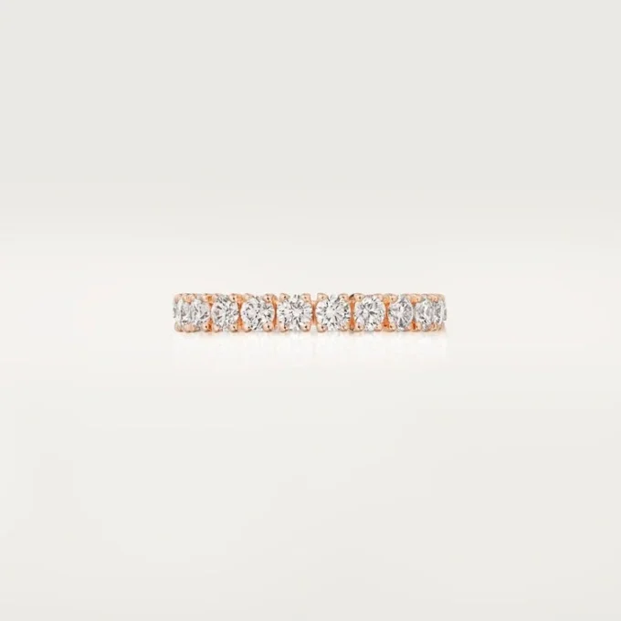 Cartier Destinee vigselring – rosa guld, diamanter – Cartier