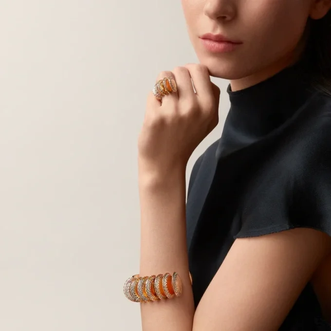Cartier Libre Polymorph-armband, kalcedon Cartier Libre Polymorph-armband, kalcedon