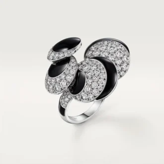 Cartier Libre Polymorph-ring, onyx, omformbar