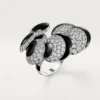 Cartier Libre Polymorph-ring, onyx, omformbar
