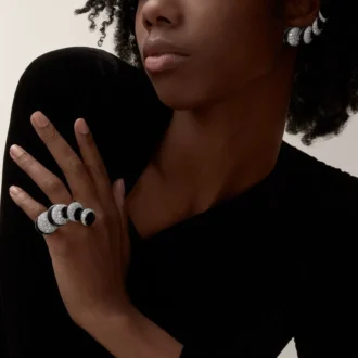 Cartier Libre Polymorph-ring, onyx, omformbar