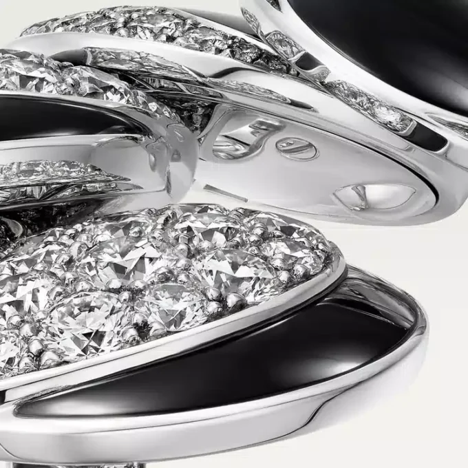Cartier Libre Polymorph-ring, onyx, omformbar