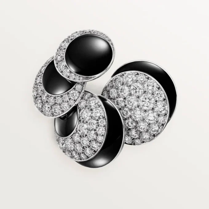 Cartier Libre Polymorph-ring, onyx, omformbar