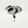 Cartier Libre Polymorph-ring, onyx, omformbar