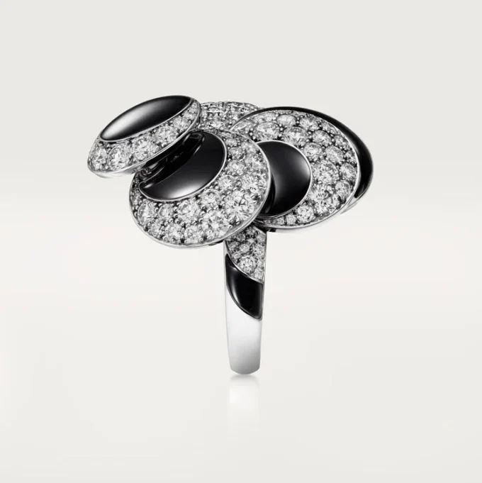 Cartier Libre Polymorph-ring, onyx, omformbar