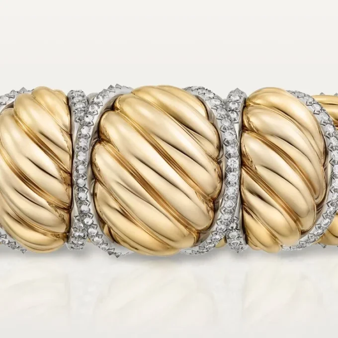 Cartier Libre Tressage-armband, diamanter Cartier Libre Tressage-armband, diamanter