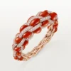 Cartier Libre Tressage-armband, korall Cartier Libre Tressage-armband, korall