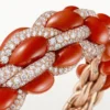 Cartier Libre Tressage-armband, korall Cartier Libre Tressage-armband, korall