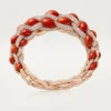 Cartier Libre Tressage-armband, korall Cartier Libre Tressage-armband, korall